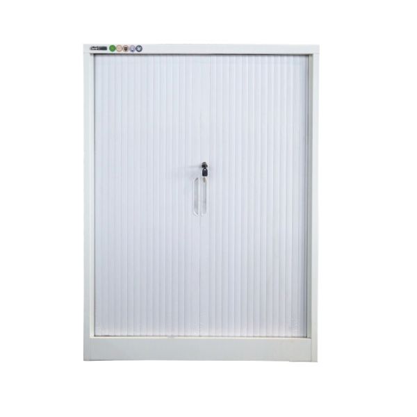 Key Lock Roll Up Door Steel Movable Storage Filing Cabinet