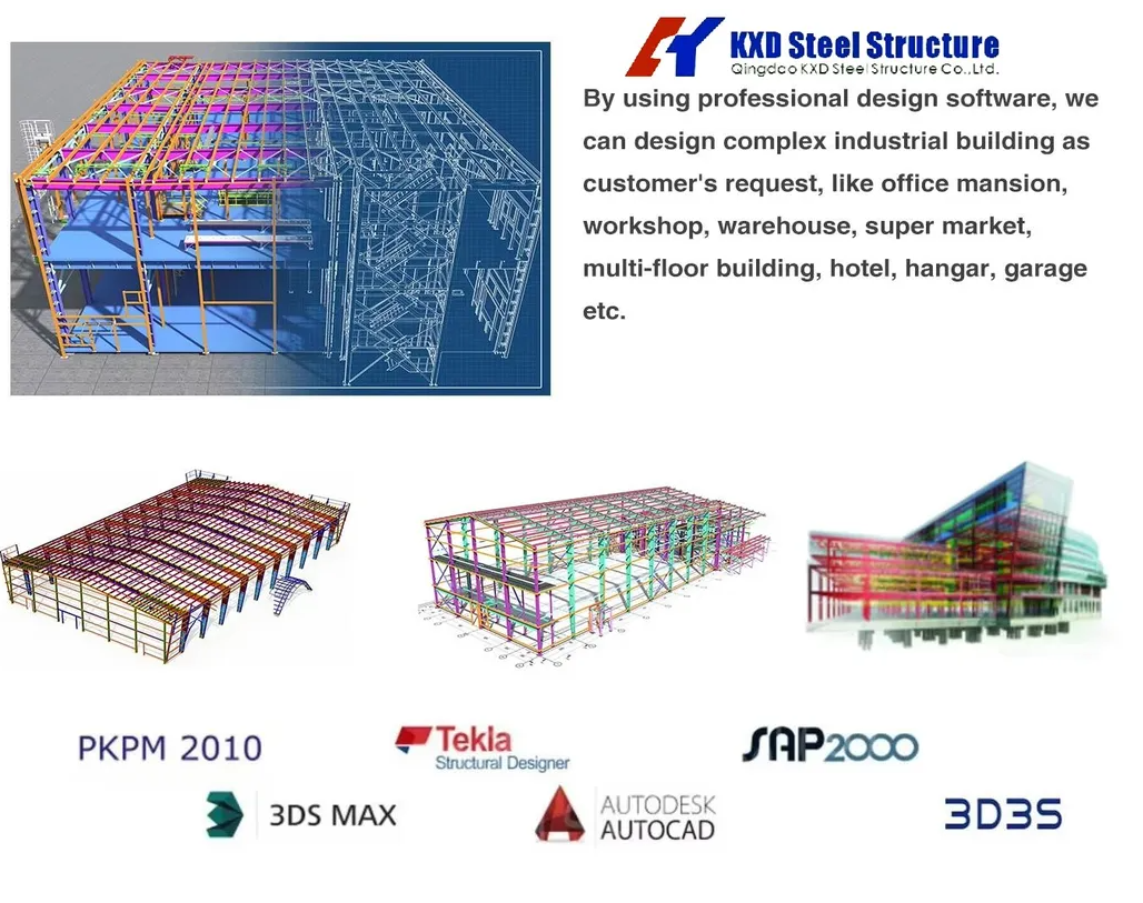 Prefabricated Light Commercial Metal Building with Fire Resistance Customizable Size and 30 Year Warranty
