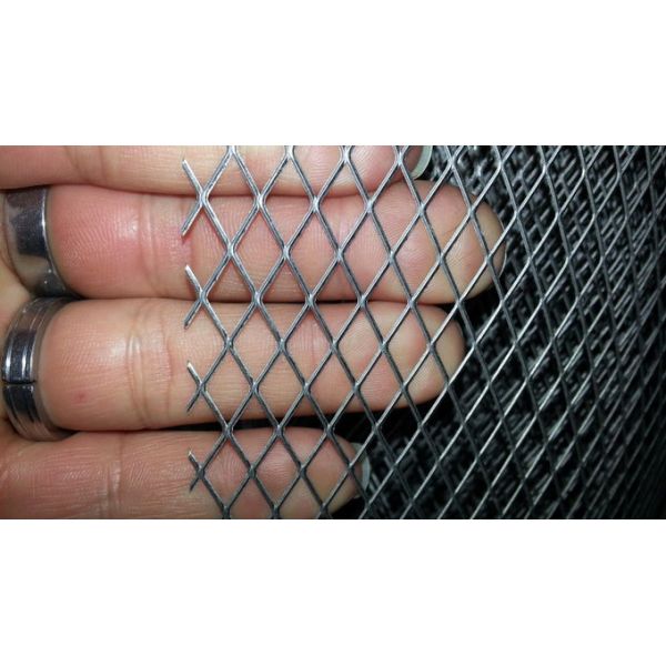Galvanized Steel / Aluminium Expanded Metal Mesh Panels Plain Weave Perforated Tech