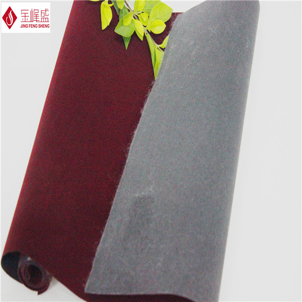 Plain Wine Red Flocked Velvet Fabric For Electronic Accessories Packaging Insert