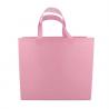 Grocery Printed Non Woven Shopping Bags Pink 65gsm Breathable Shrink Resistant for sale