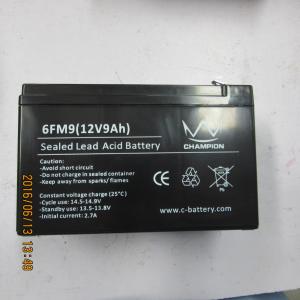 China 12v 9ah Long Life Lead Acid Battery Backup Power Supply Shock Proof on sale