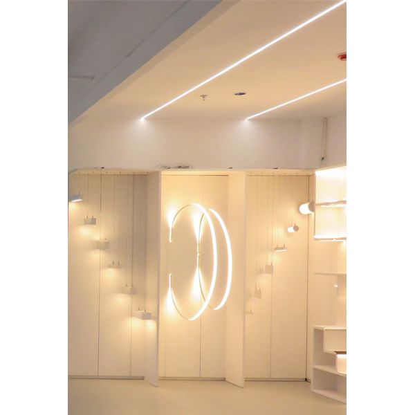 LED Strip Aluminium Profile Surface Mounted Super Slim U Channel Flexible Curve Bendable Alu Extrusion Free Samples