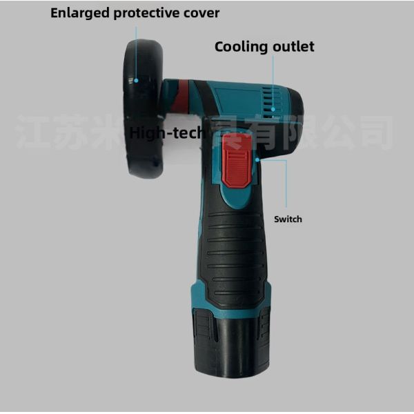Professional 12V Mini Cordless Angle Grinder Kit - 18500 RPM Electric Polisher with Li-ion Battery for DIY