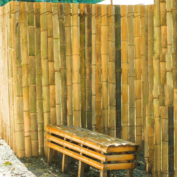 Durable Split Bamboo Fencing Slat Privacy Screen Roll for Outdoor Landscaping and Patio Decor