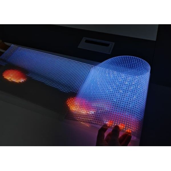 P6 LED Transparent Film Screen Ip67 Indoor Indoor Adhesive Flexible Led Crystal Screen Display