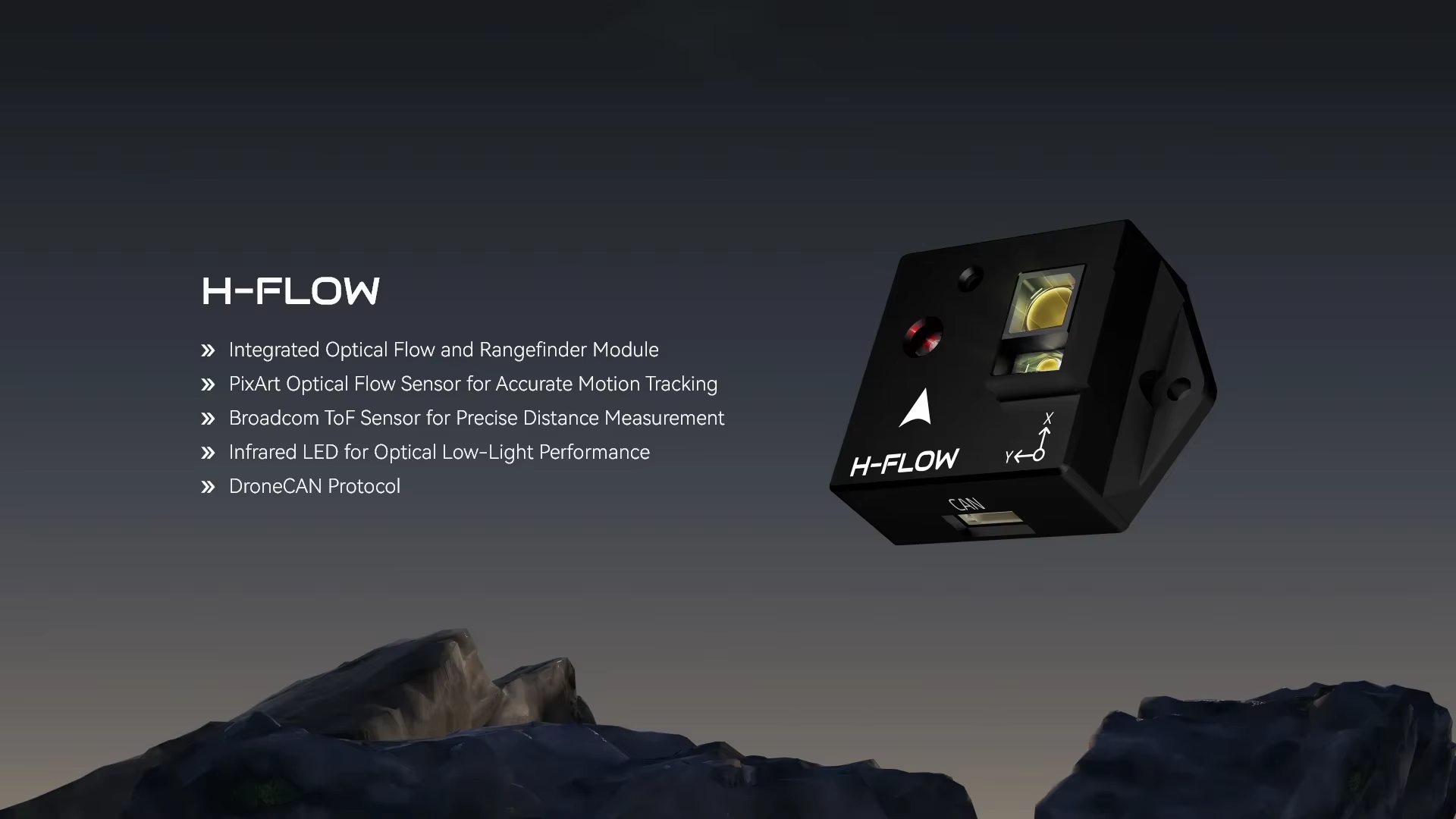 Holybro H-Flow Integrated Optical Flow and Rangefinder Module with DroneCAN Protocol