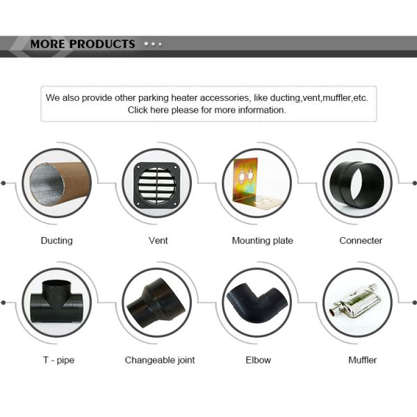 Wholesale yellow L mounting plate with carton package for air parking heater