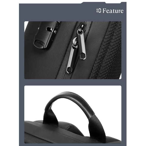 Softback Waterproof Business Backpack With USB Customized Logo