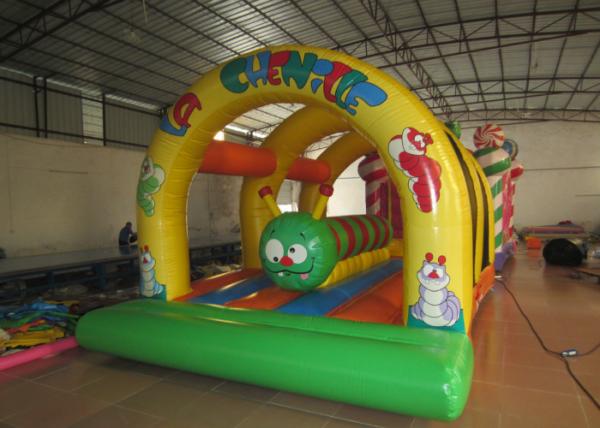 Quality Kids inflatable bounce house with caterpillar inside hot arch modeling inflatable jump house for sale