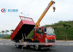 Buy cheap Sinotruk Wangpai 4x2 4T 5T Tipper Dumper Truck With XCMG Straight Arm Crane product