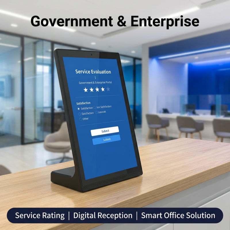 Smart Desktop Digital Signage Display with Touch Screen, Face Recognition & Full HD Resolution