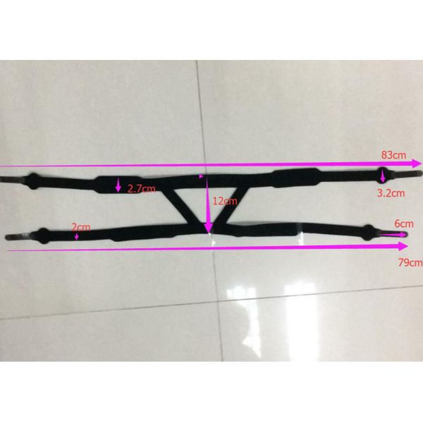 Custom Logo Headgear Straps Breathable Durable Stitching Nylon Sponge Material