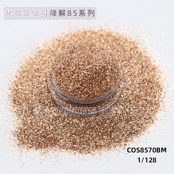 Shiny Compostable Plant Based Glitter Powder Makeup Plant Cellulose Cosmetic Grade Pigment