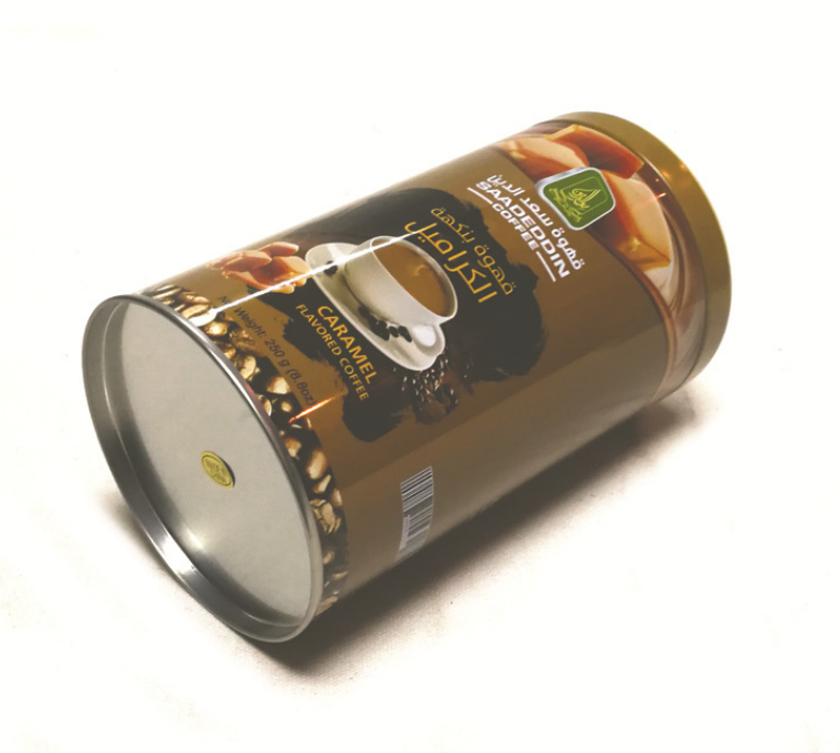 Custom Recyclable 3D Coffee Tin Cans Embossing Printing