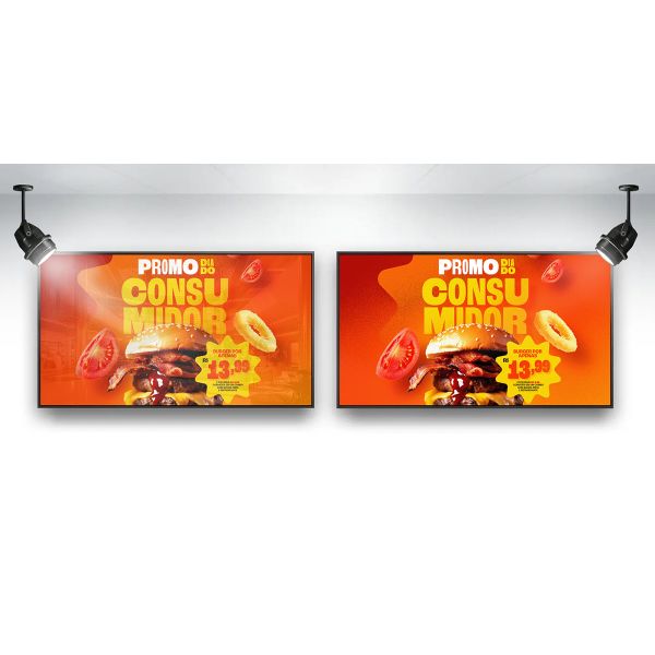 4K UHD High Brightness LCD Displays 55" 1500 Nits For Store Window