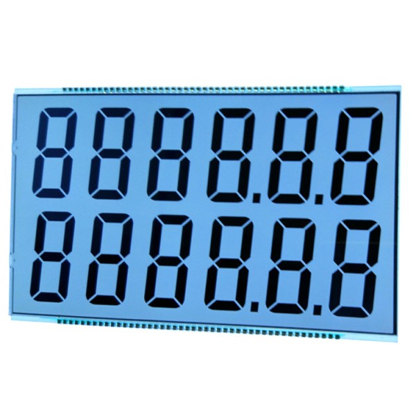 Customized Fuel Dispenser 12 big digit legs lcd segment display