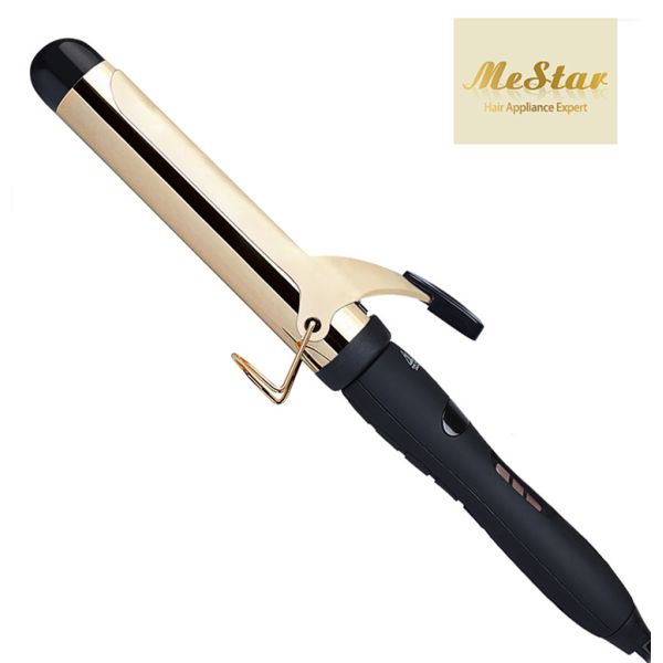 Professional LCD Hair Curling Wand 140F - 450F Temperature Control Titanium