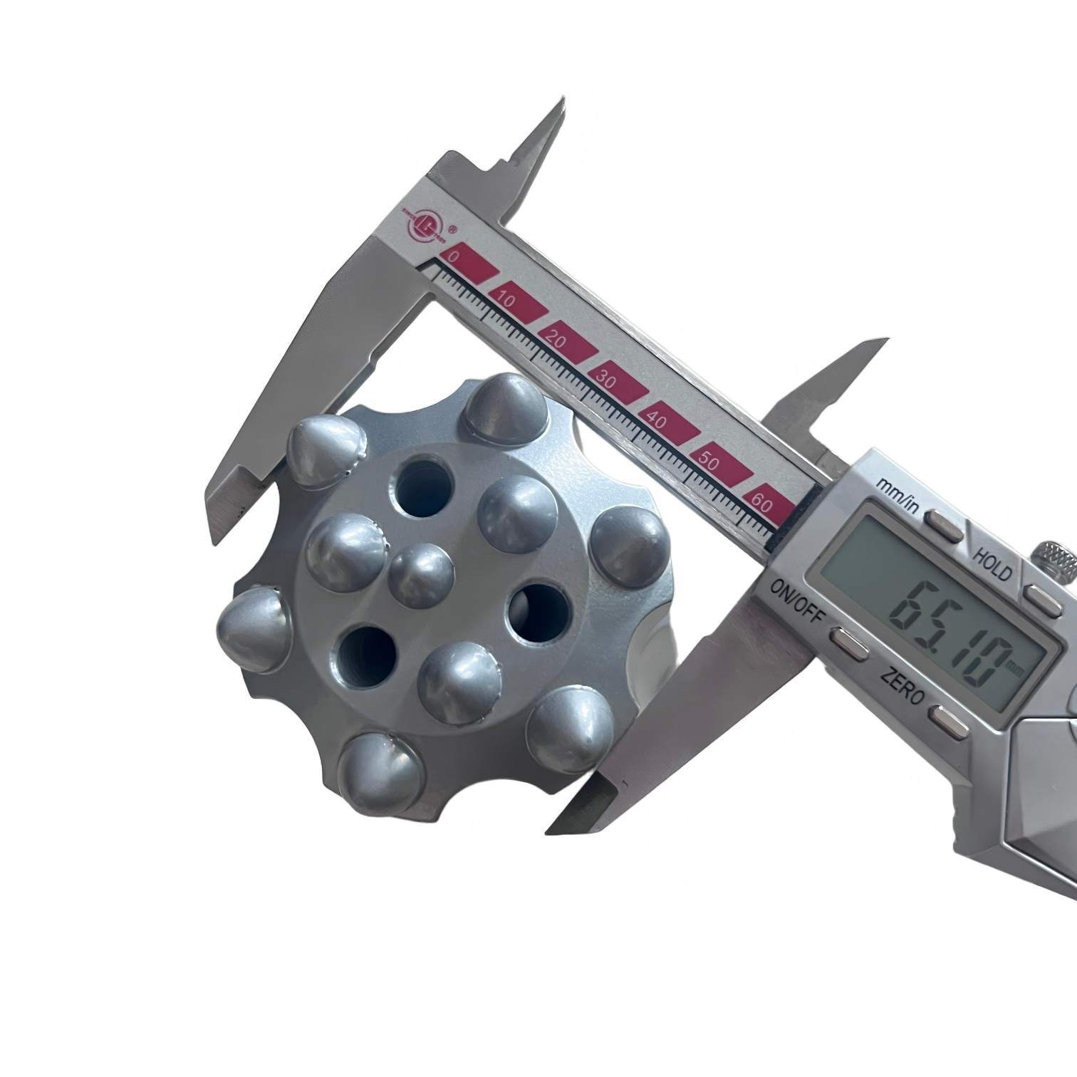 64mm T38 Retractable Button Bit With Retractable Skirt Design For Fractured Rock Drilling