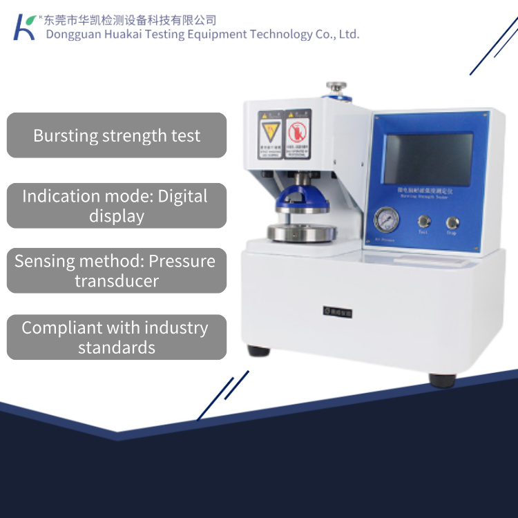 Corrugated Paper Bursting Strength Tester Automatic Bursting Strength Testing Machine for Paperboard & Cartons