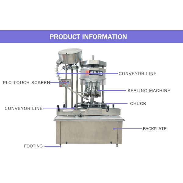 factory full automatic wine bottle cap machine wine capping machine liquor screw sealing machine aluminum