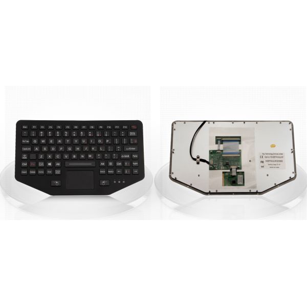 Ruggedized Wide Temperature Industrial Keyboard With Touchpad PS2 USB