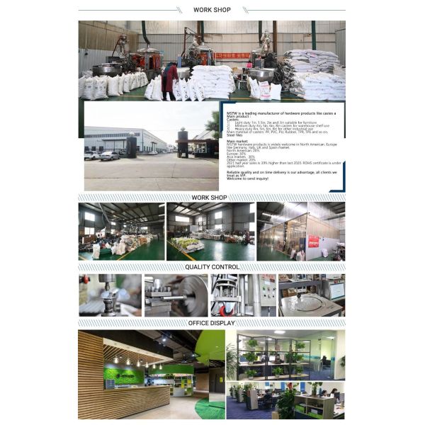 8 Inch Heavy Duty Industrial Loaded Swivel Caster Shock Absorption Caster