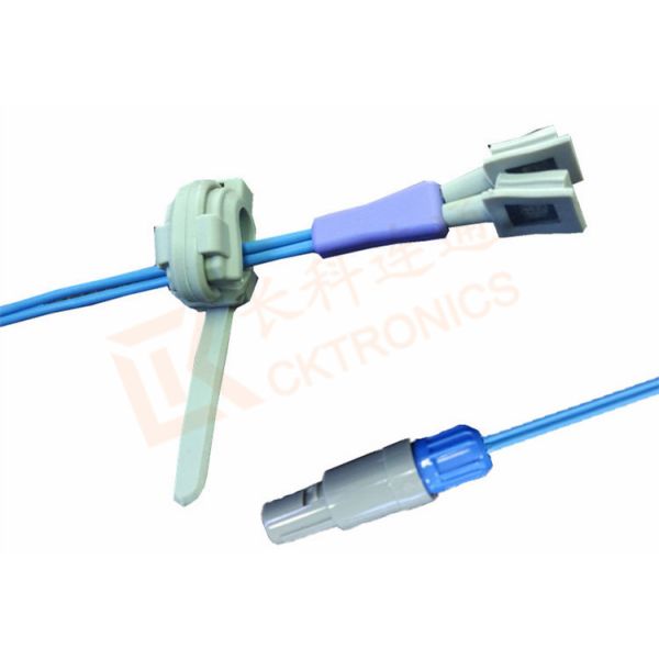 Spring 6 Pin Reusable Spo2 Sensors Neonate Silicone Y Type Copper Conductor