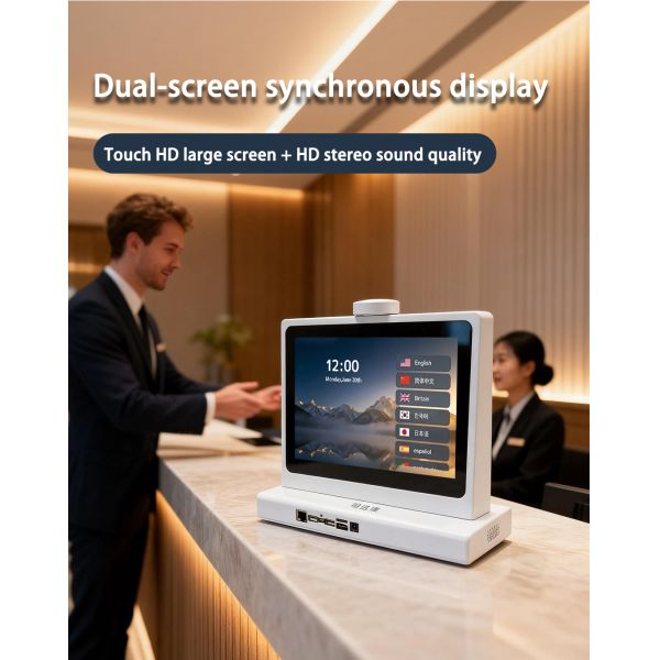 10" Smart Voice Translator with Dual Touch Screen Professional Real-time Translation Equipment for Conference and Negotiations