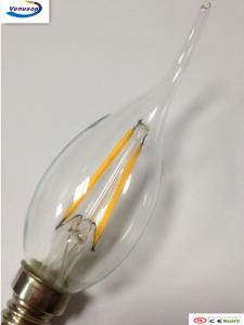 China energy saving led filament candle bulb E12 base led candelabra lamp filament COB 2200K 2700K China supplier on sale
