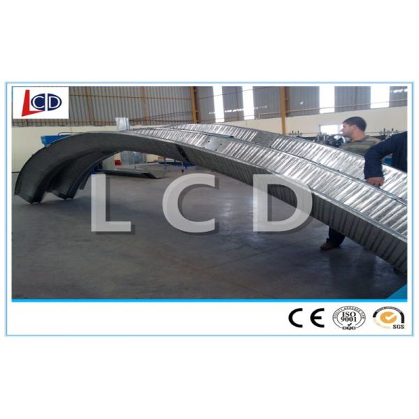 K Type Long Span Roofing Sheet Machine Steel Tile Type With Hydraulic De - Coiling