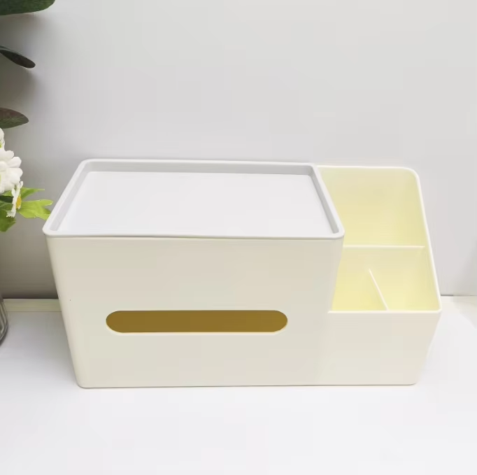 Creative multi-functional desktop storage box, children's DIY handmade stationery storage, pen holder, tissue box