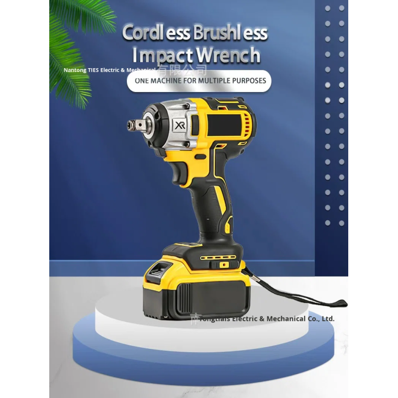 Brushless Electric Impact Wrench High Torque Screwdriver 21V Lithium Battery for Car Carriers and Woodworking