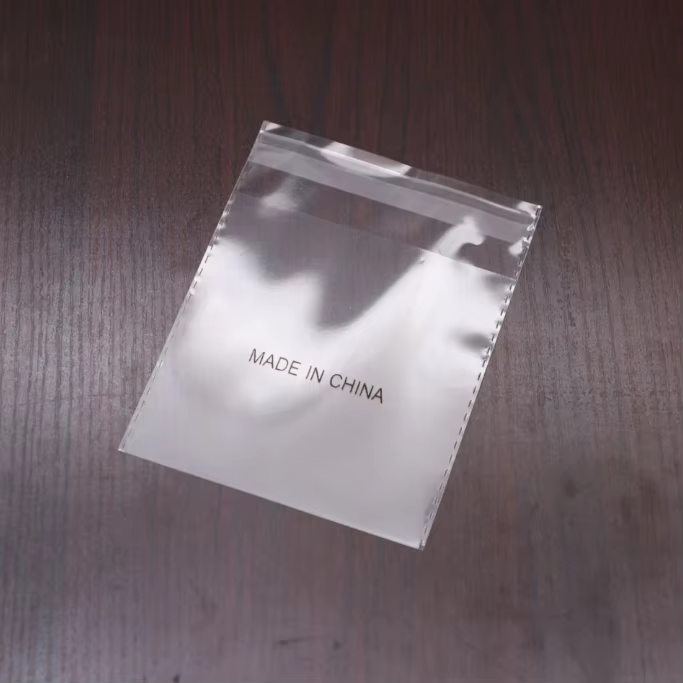 10*10CM Explosion-proof Edge Transparent Paper Self-adhesive Shrink Bags Black Gravure Printing Bag Recyclable