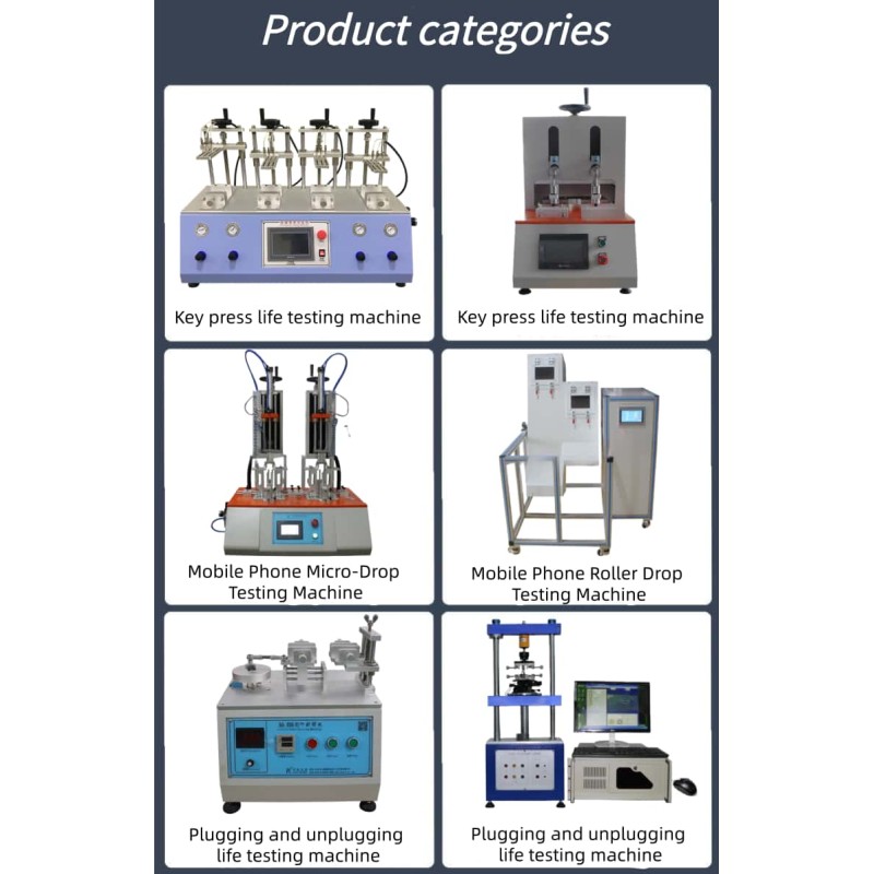 PLC Controlled Life Testing Machine for Buttons Keyboards Reliability Tester for Computers Mobile Phones Calculators