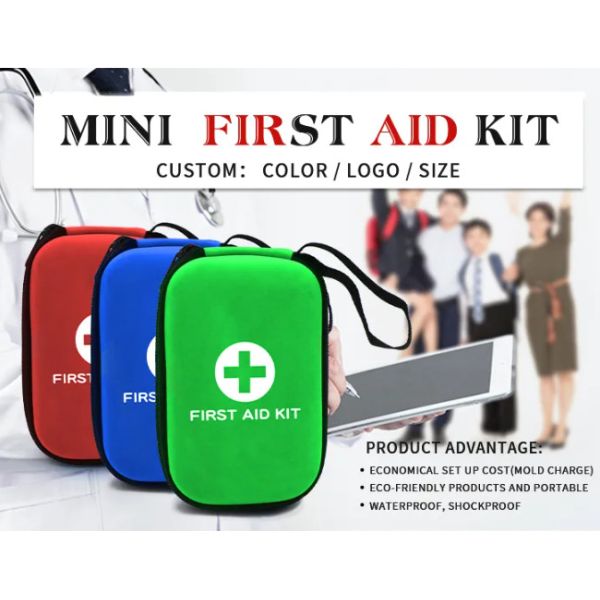 Compact PU Medical First Aid Kit with Customizable Color for Emergency Training and Travel