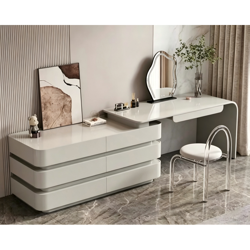 Modern Extendable Makeup Vanity Desk For Salon Settings