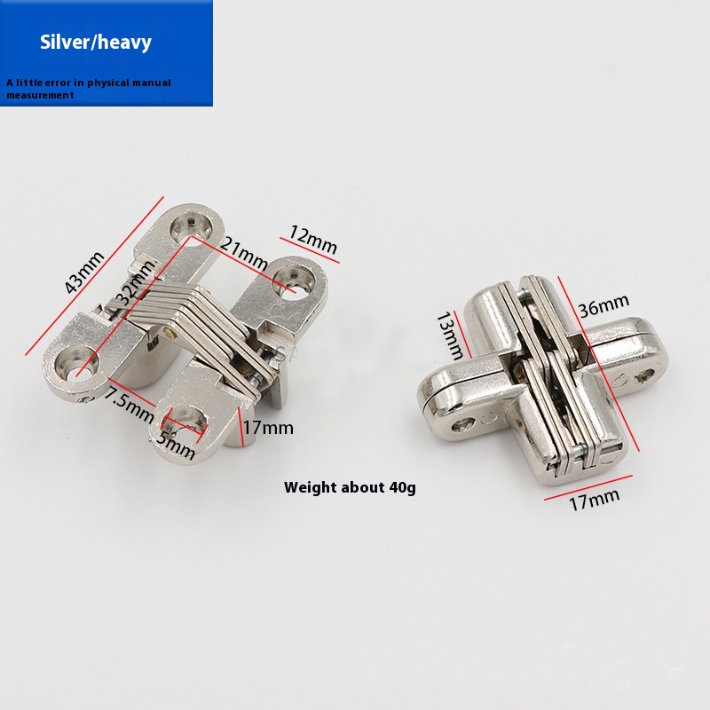 Factory Direct Concealed Aluminium Hidden Door Hinge 180 Automatic Closing Three-Dimensional Adjustable Soft Close 4-Hole Door