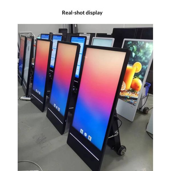 32/45 Floor-standing Touch Screen Kiosk with Android System Remote Management and Vertical Display Mode for Interactive Digital Signage