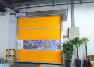China Blue Yellow PVC Interior Door , Industrial Workshop Doors on sale