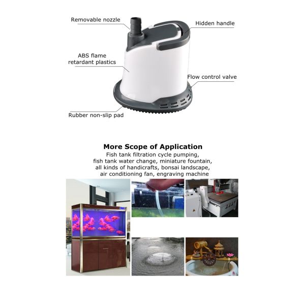 1.5M Cable FREESEA Portable Aquarium Suction Pump