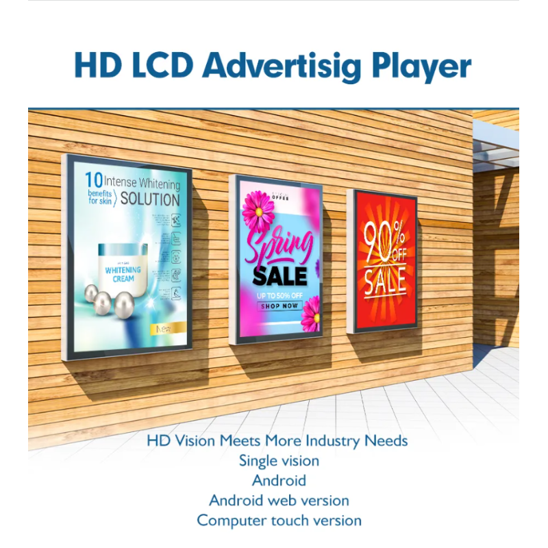 43 Inch Ultra Thin IP65 Wall Mounted LCD Advertising Display Digital Signage with 4G WiFi