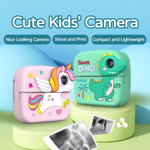 2400w 1080P HD Childrens Instant Print Camera Phone Touch Screen