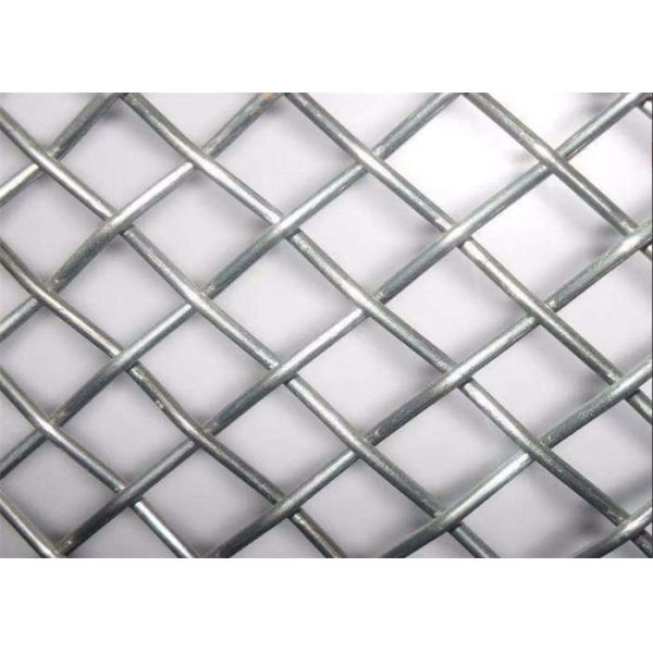 Galvanized Square Woven Crimped Wire Mesh 10m Length For Coal Plant