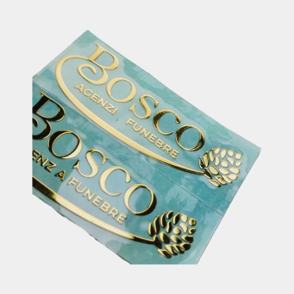 Electroplating Metal Nickel Sticker Fade Resistant 3D Transfer Sticker Durable