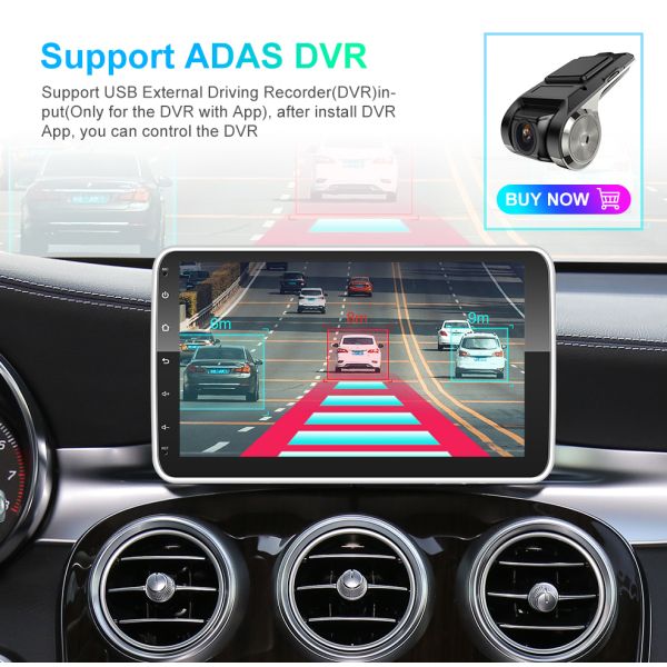 10.1 inch Big IPS Screen Car Multimedia Player with Rotatable Display and GPS Stereo