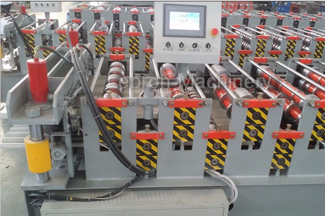 5.5kW Double Layer Forming Machine , Corrugated Roof Color Steel Roll Forming Machine