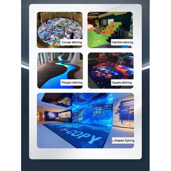 Indoor LED Floor Display Immersive LED Round Dance Interactive Video Floor Tile LED Screen