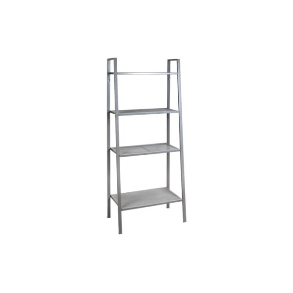 5KG Loading 148cm Height White Metal Ladder Bookshelf