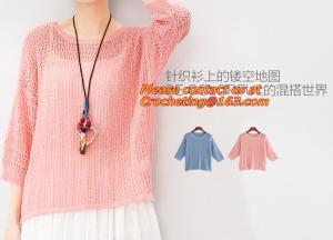 China Women Sweaters And Pullovers, Casual Standard Long Sleeve O-neck Knitwear Twist Knitted Sweater on sale